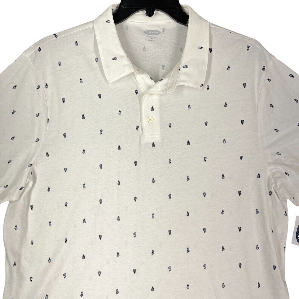 Old Navy Mens XXL Cotton Jersey‎ Polo Shirt Business Casual Leisure Streetwear